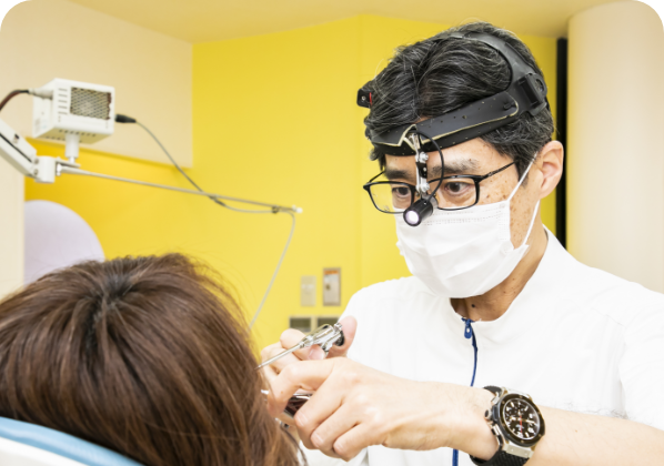 医療技術で、ていねいに治療します。病気の早期発見・予防を。